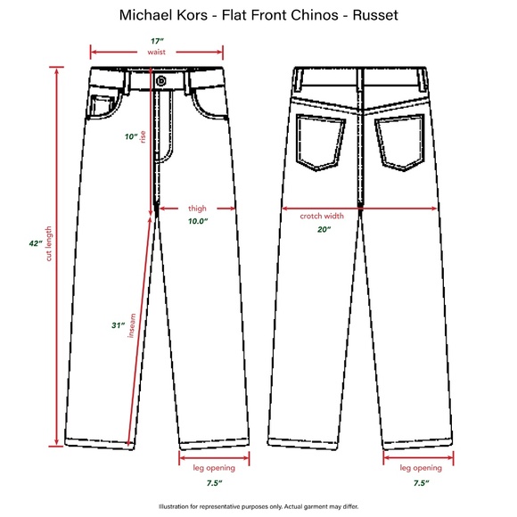 Michael Kors Flat-Front Cotton Chino - Picture 10 of 12